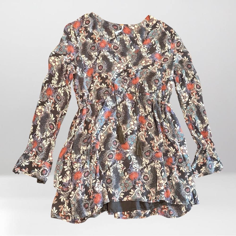 Free People Floral Mini Dress with Pockets